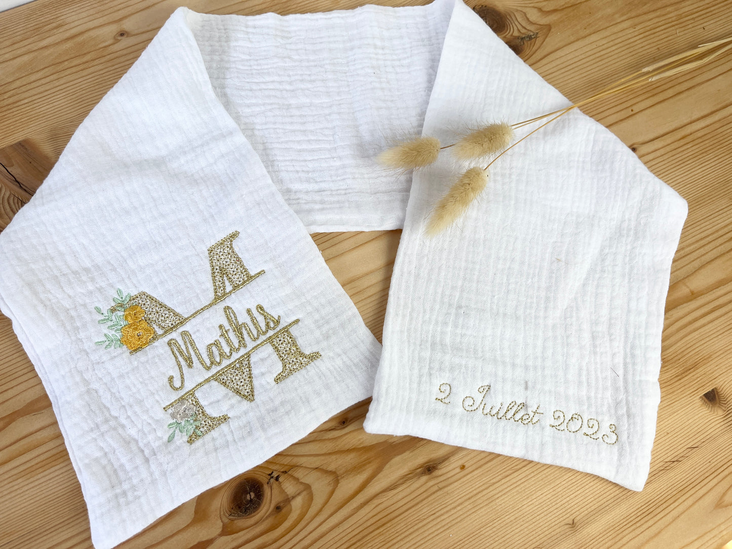 L'écharpe de baptême modèle Mathis