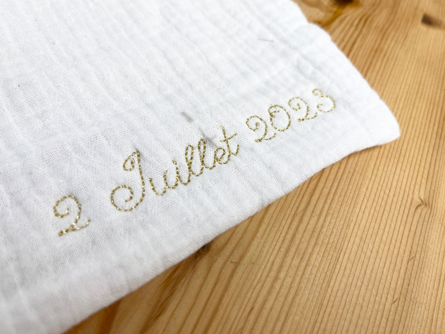 L'écharpe de baptême modèle Mathis