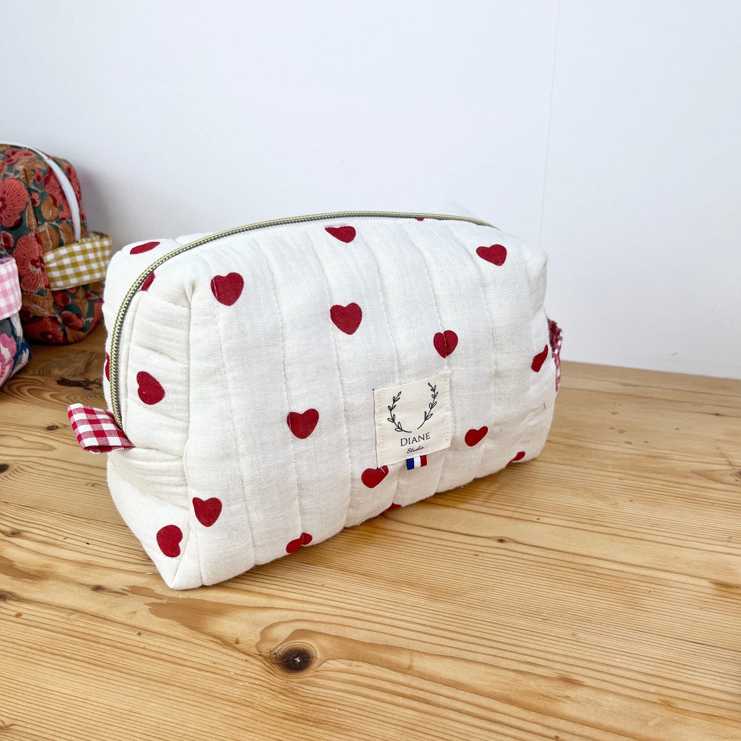 Trousse de toilette Colette et son chouchou petits coeurs