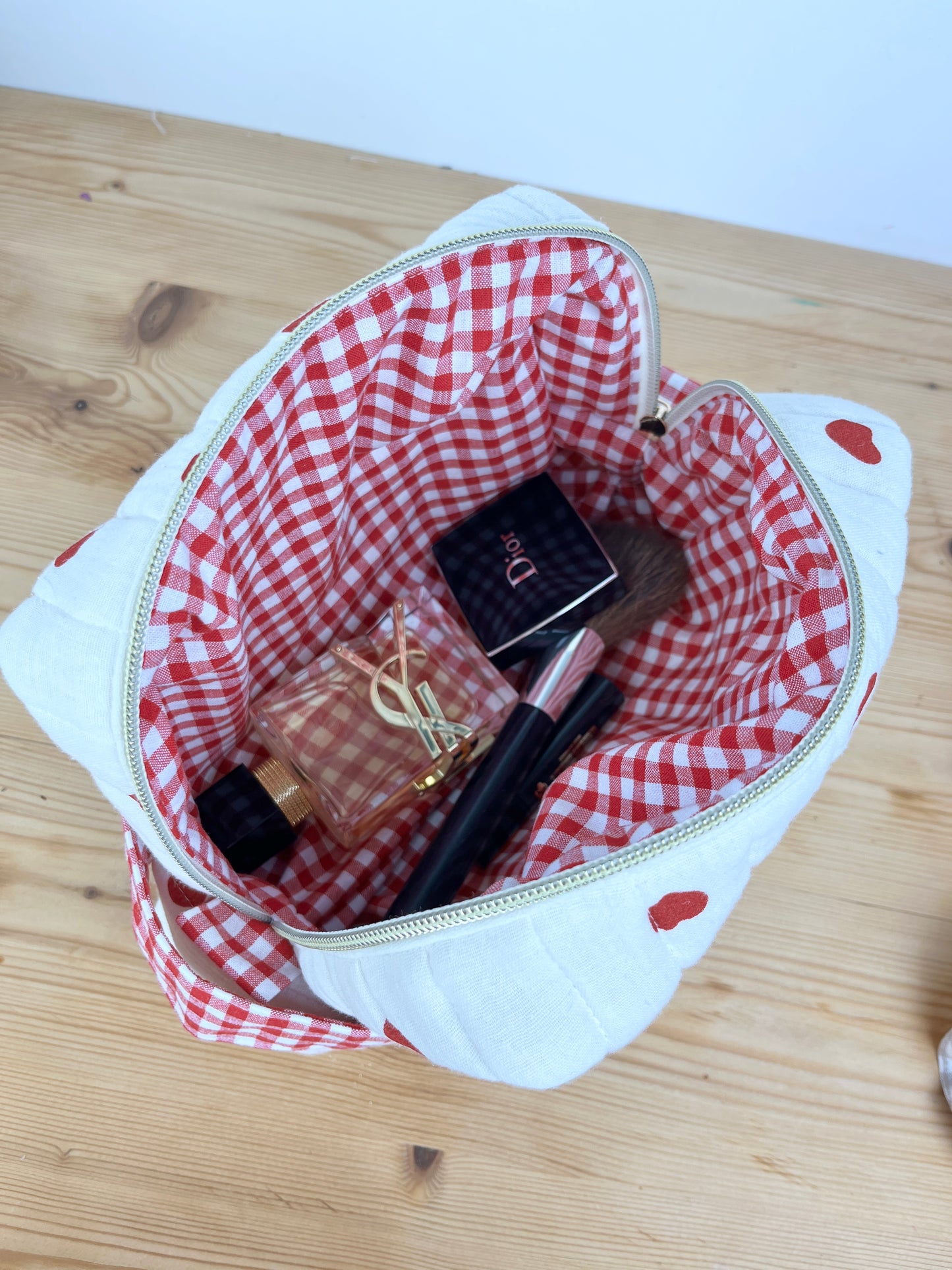 Trousse de toilette Colette et son chouchou petits coeurs