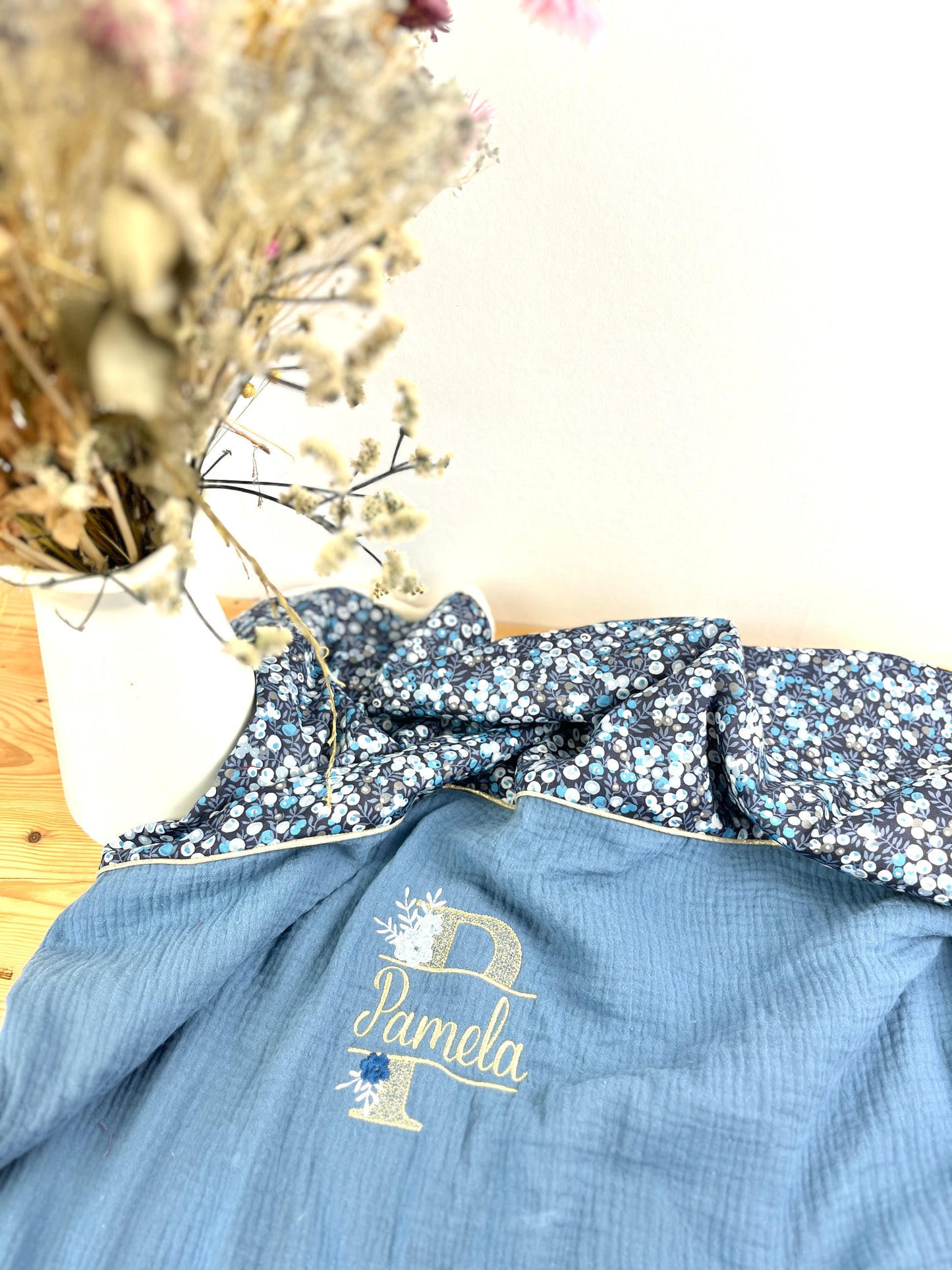 Couverture indigo Liberty of London wiltshire