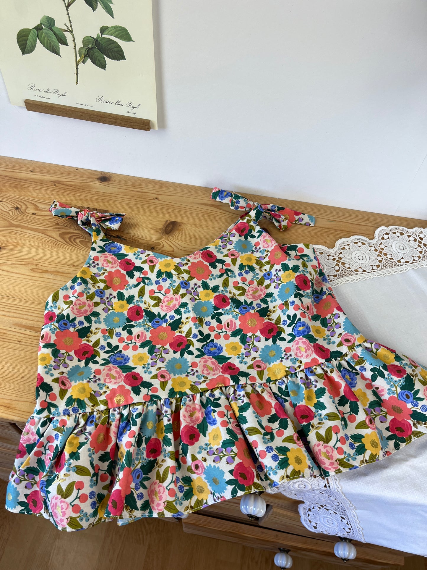 Esmée le top à nouer vintage garden