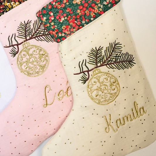 Boule de Noël arabesque et prénom