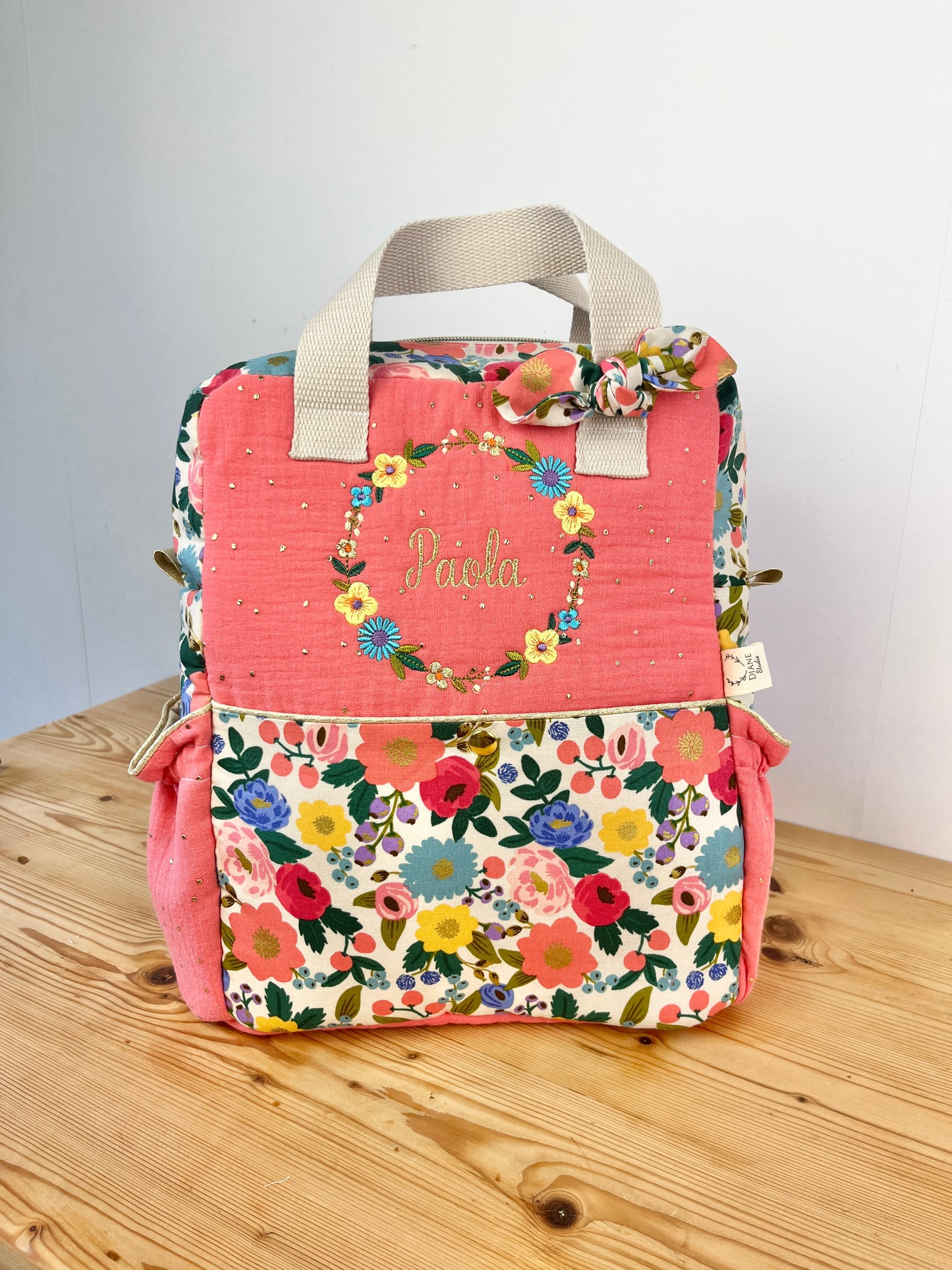 Le sac à dos enfant Ombeline garden modèle Suzon