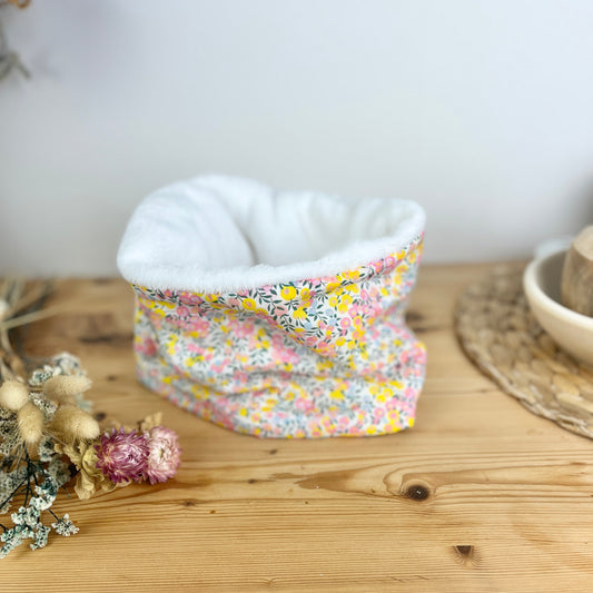 Le tour de cou en tissu doudou personnalisable