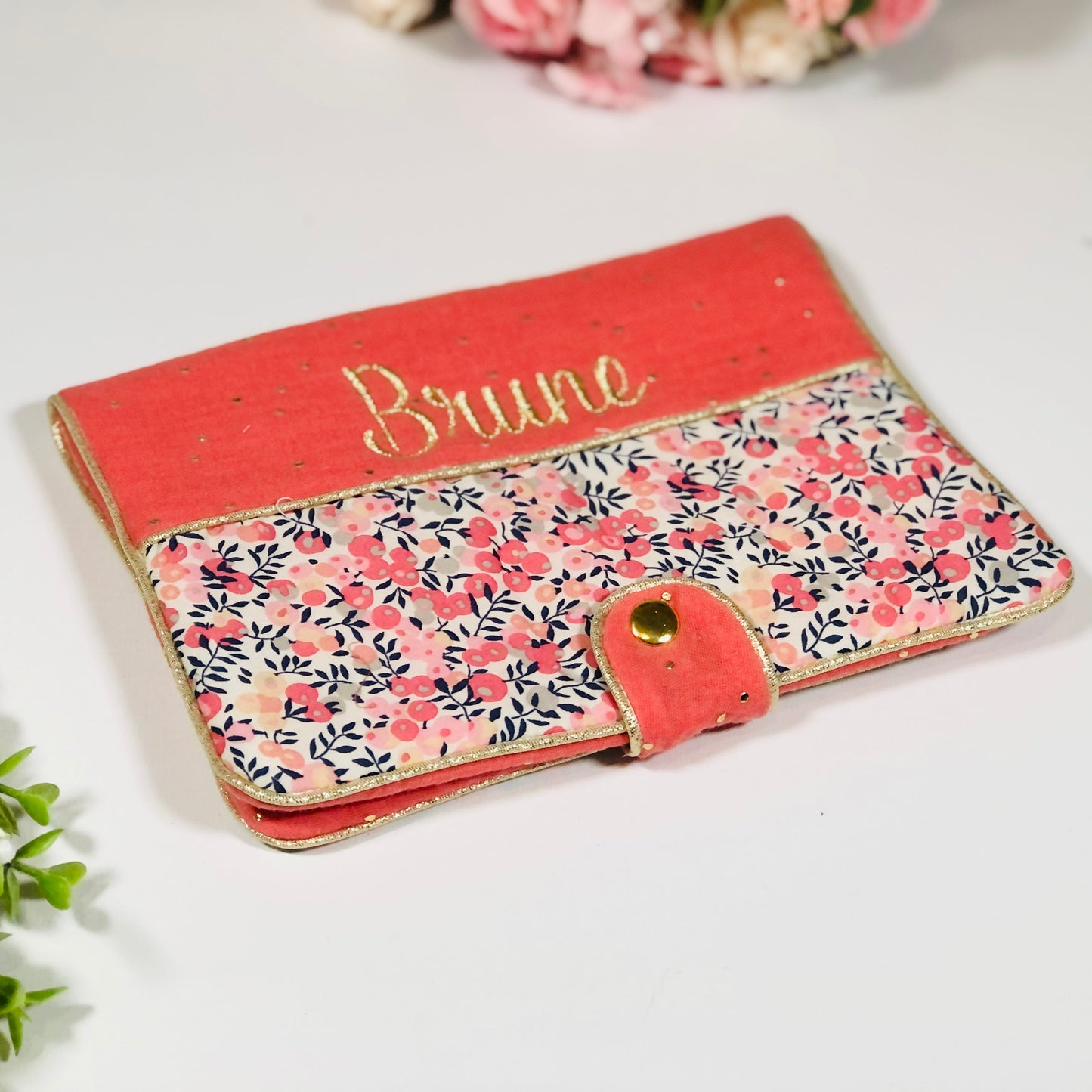 Chloé le protège carnet Liberty Pois de senteur