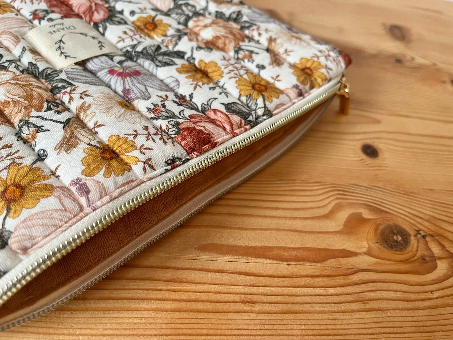 Babette la pochette plate matelassée gaze vintage