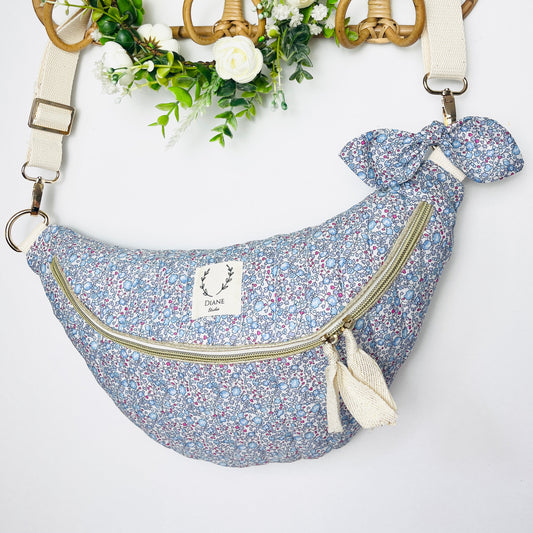 Le sac banane Eléonore Liberty of London Eloïse bleu