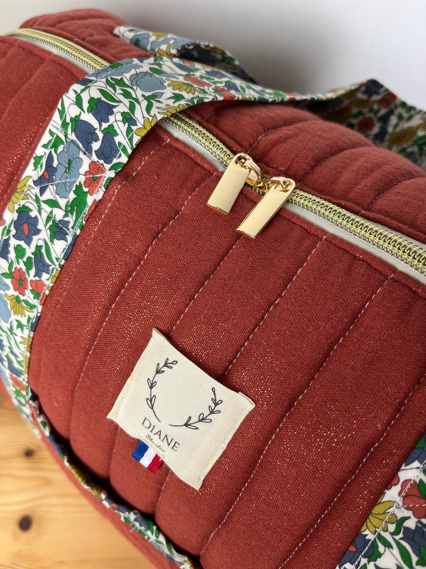Hélène le sac week-end tomette brodé