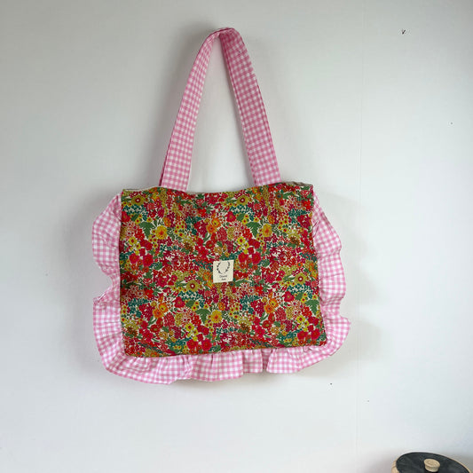 Le petit tote bag margaret annie et vichy rose