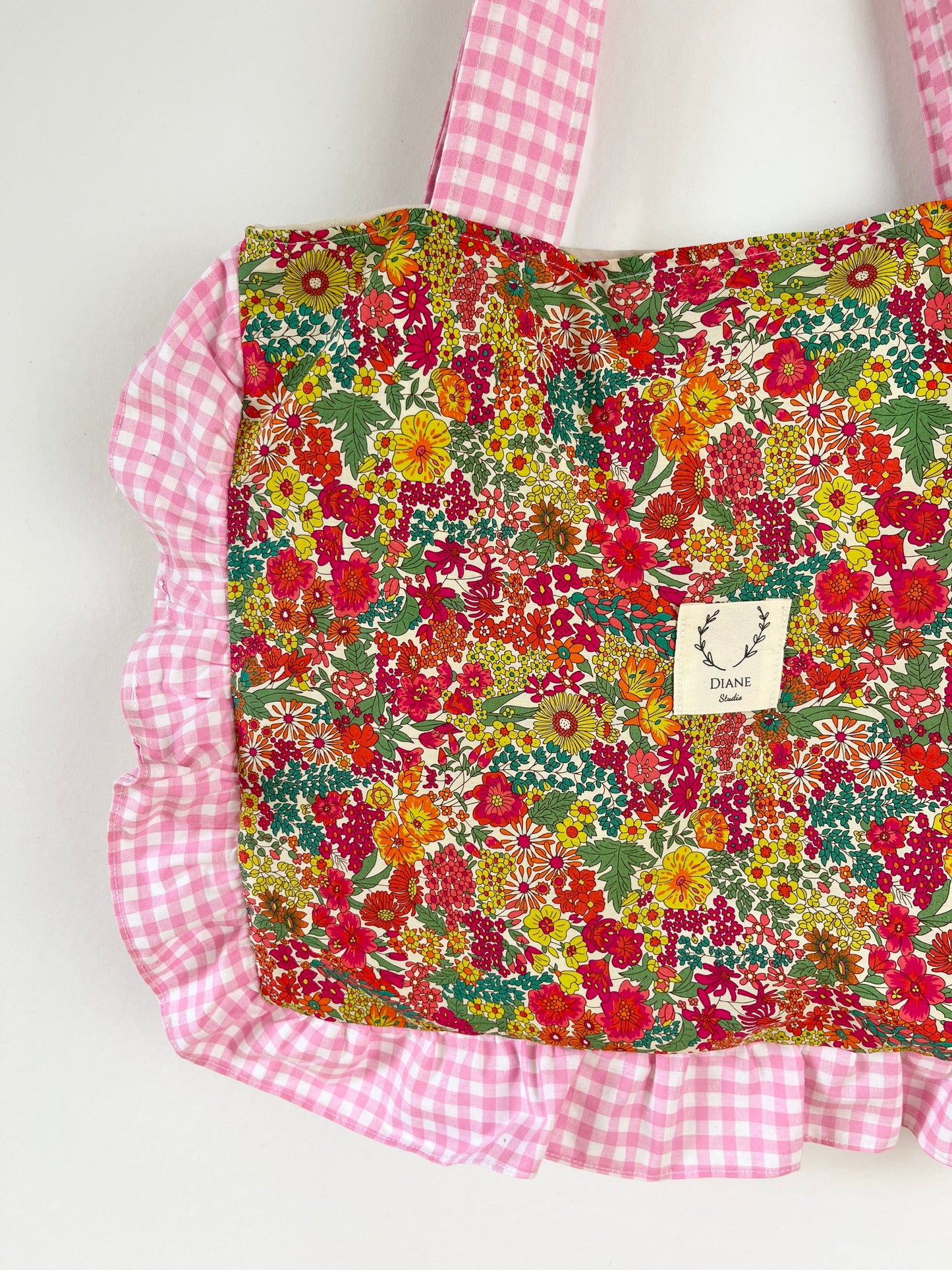 Le petit tote bag margaret annie et vichy rose