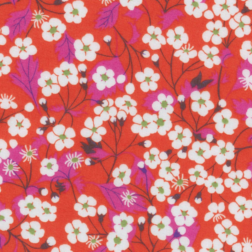 Coupon de 70cm x70cm Liberty of London mitsi corail