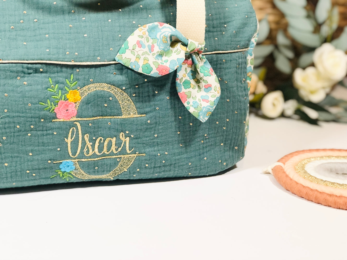 Louison le sac polochon enfant eucalyptus