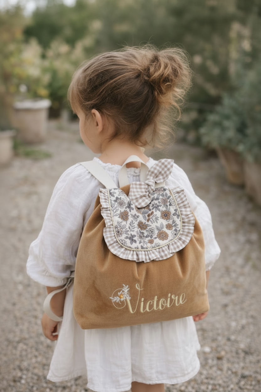 Le sac à dos Eglantine crèche, maternelle, nounou