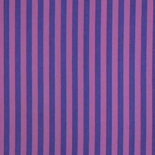 Coton rayé violet bleu