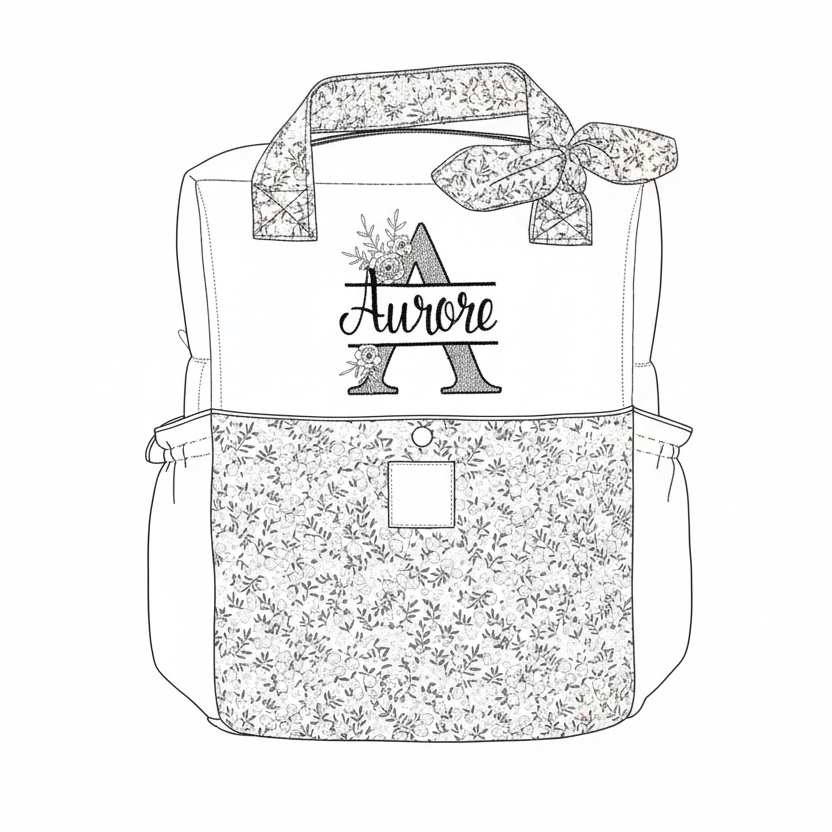 Le sac à dos Angélique personnalisable