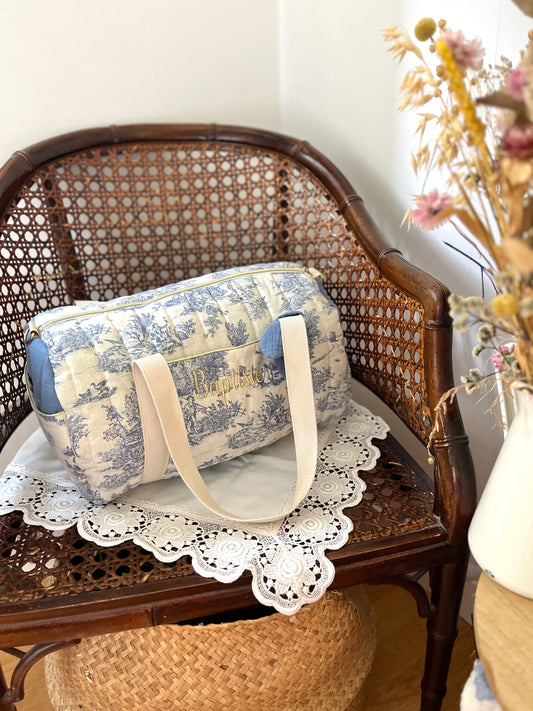 Sac Louison jouy bleu personnalisable
