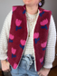 Prototype gilet Albane tulipes roses - Taille M