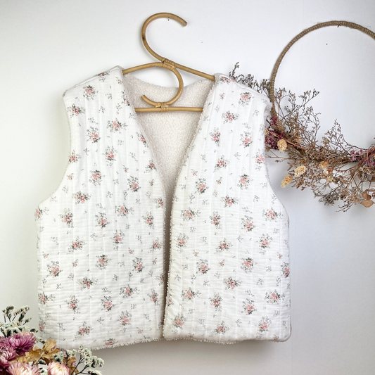 Prototype gilet Albane petites fleurs - Taille M