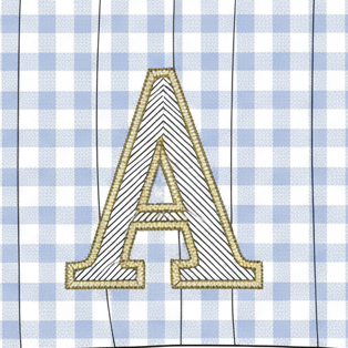 Fabric capital letter