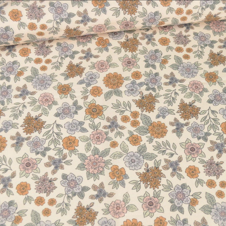 Coton imprimé marion camel