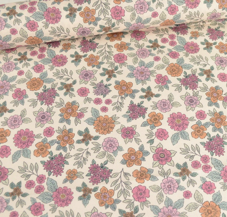 Coton imprimé marion rose