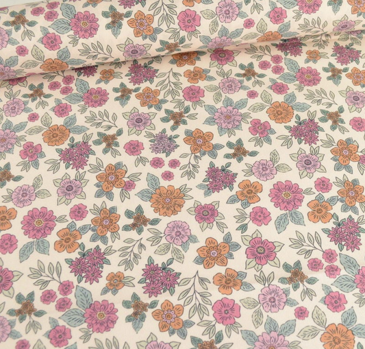 Coton imprimé marion rose