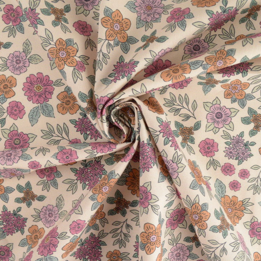 Coton imprimé marion rose