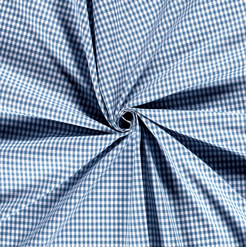 Vichy bleu carreaux 5 mm