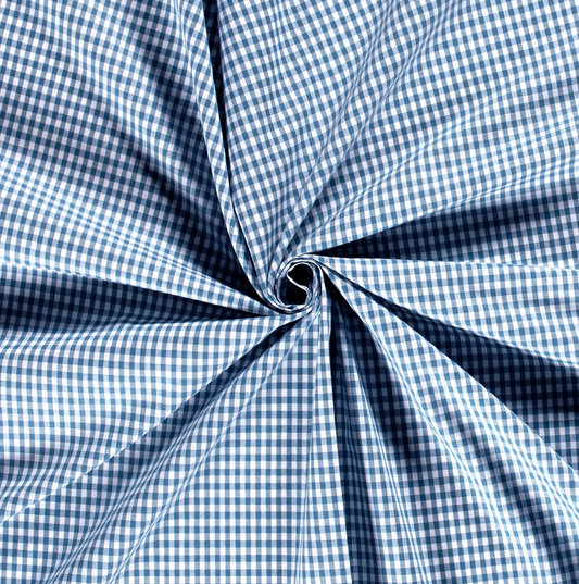 Vichy bleu carreaux 5 mm