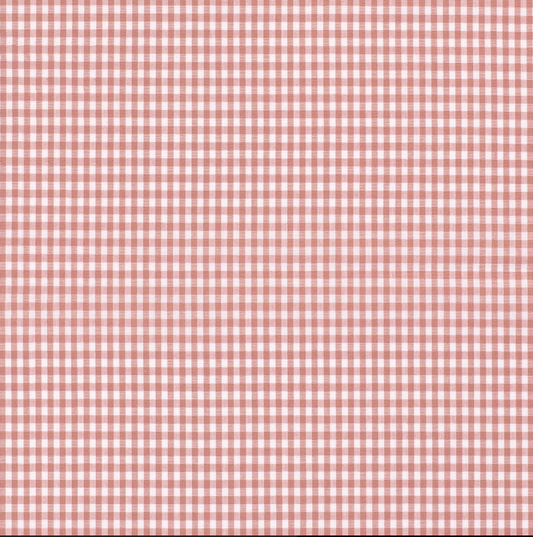 Vichy rose thé carreaux 5 mm