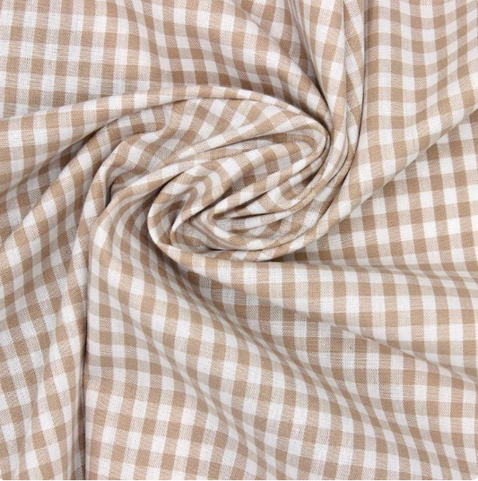 Vichy beige carreaux 5 mm