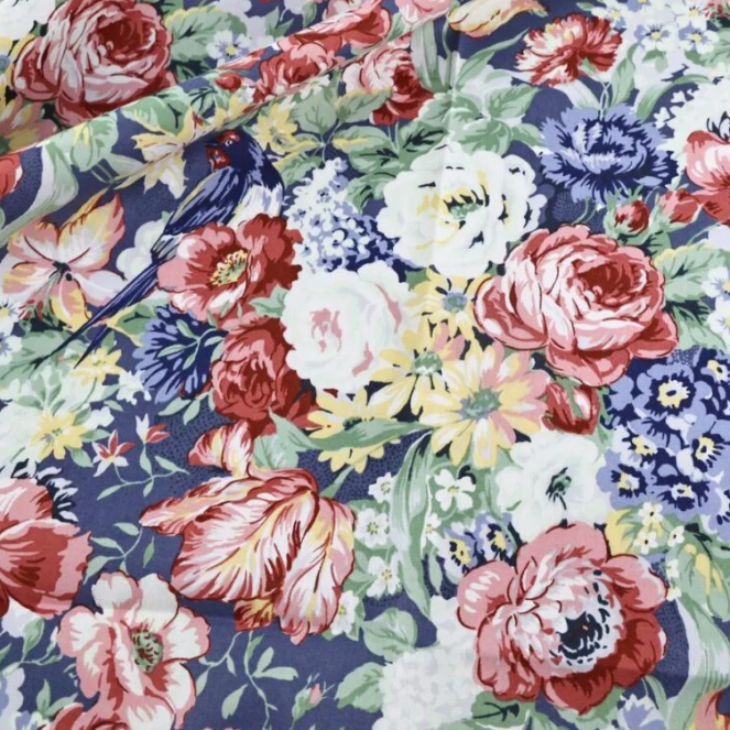 Roses fond bleu - série limitée
