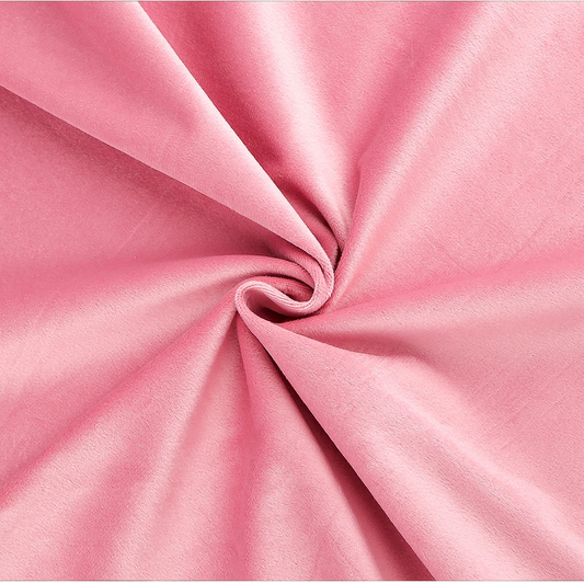 NOUVEAU Velours lisse rose ancien