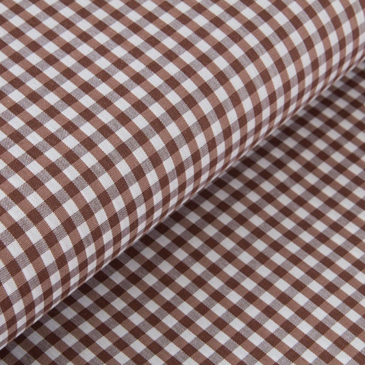 NOUVEAU ! Vichy chocolat petits carreaux