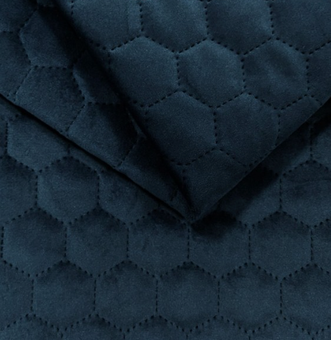 Mille-fleurs cotton on a black background