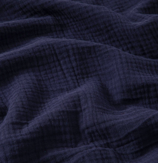 Coupon 1mx1m10 gaze bleu marine