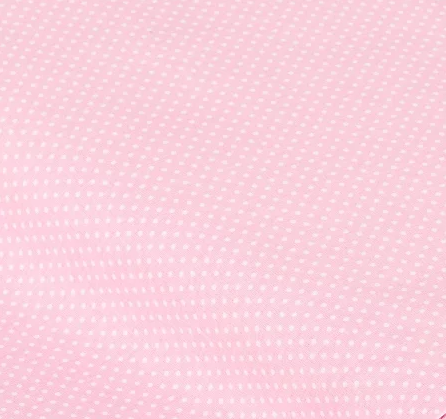 Coupon 1mx70cm petits pois blanc sur fond rose