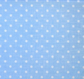 Coupon 85cmx60cm petits pois blanc fond bleu