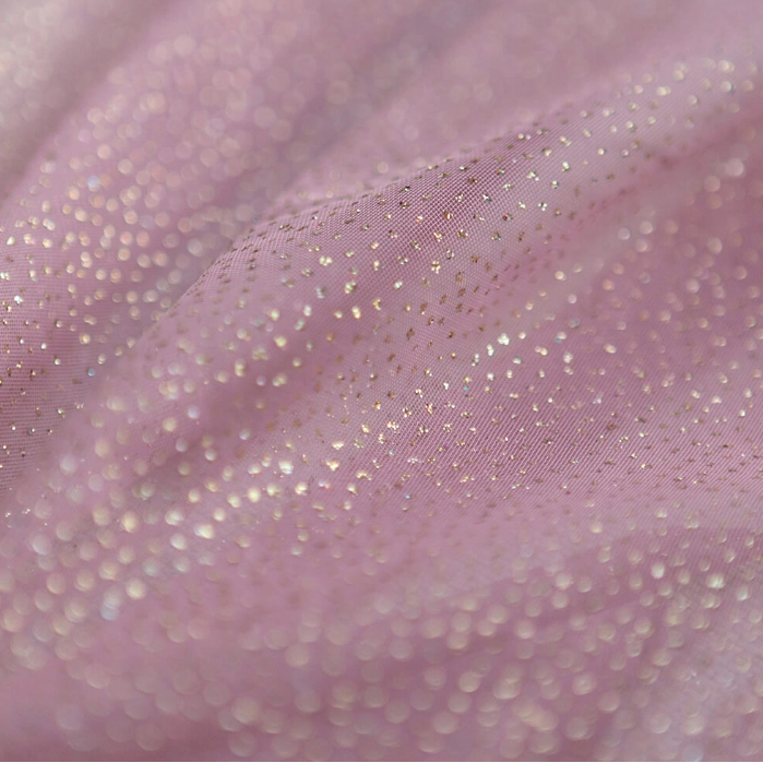 NEW! Pink glitter tulle for ruffles only