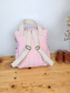 Le sac Ombeline volants, gaze et vichy rose