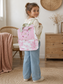 Le sac à dos Léo jouy et gaze rose