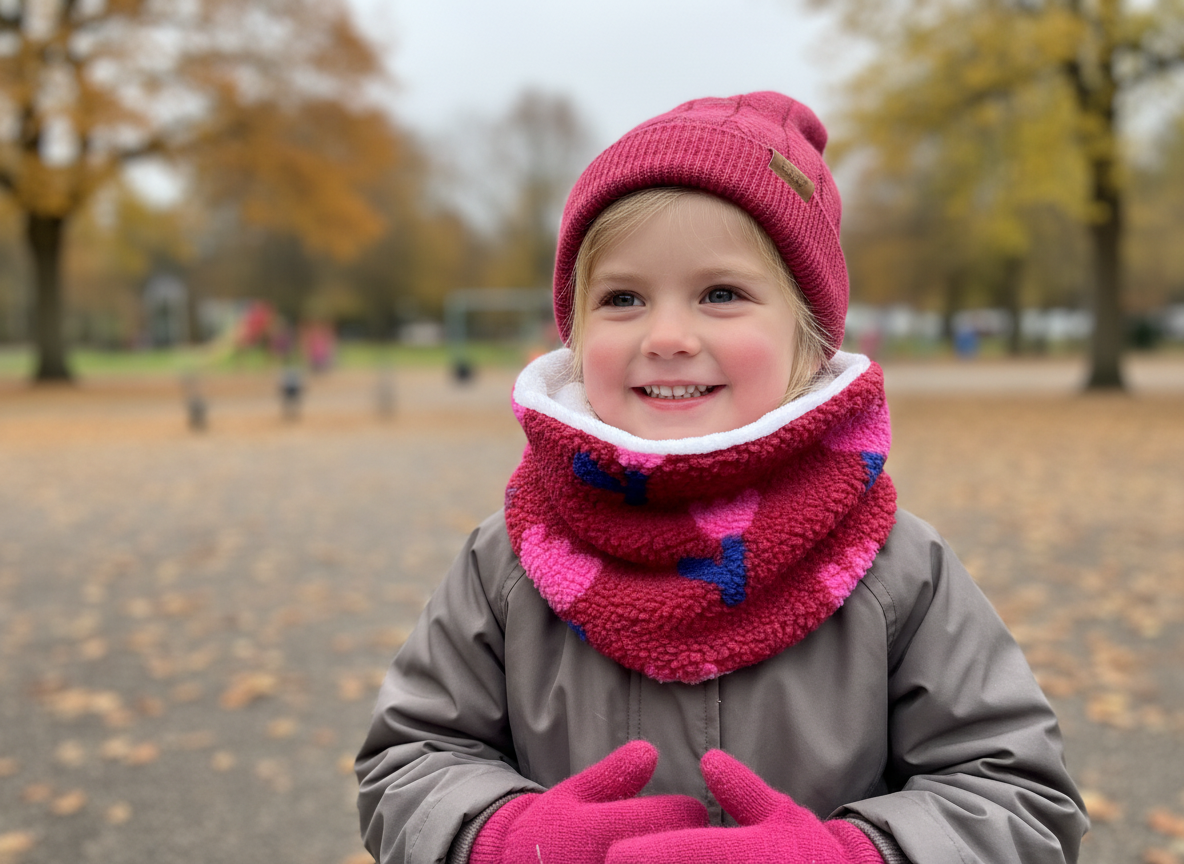 Le tour de cou enfant sherpa tulipes