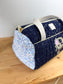 Louison le sac polochon enfant matelassé Liberty Wiltshire lilas