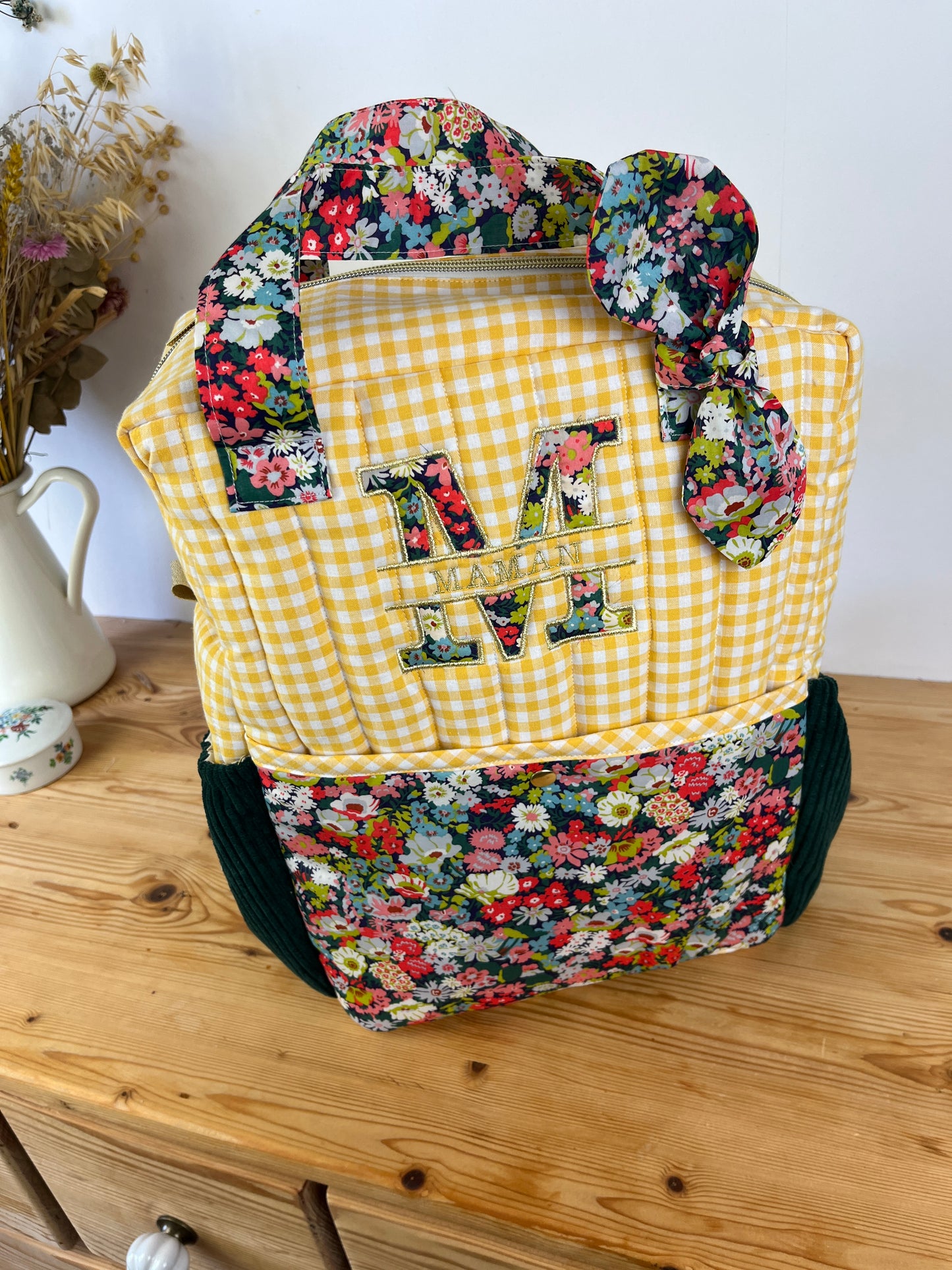 Le sac à dos brodé Angélique personnalisable