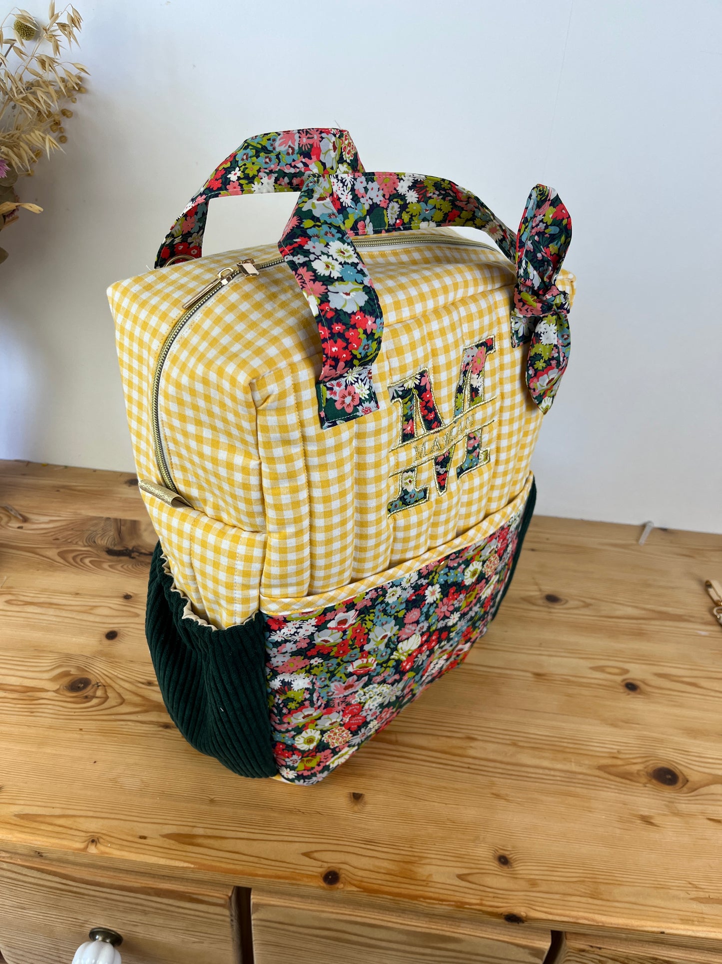 Le sac à dos brodé Angélique personnalisable