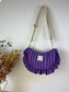 Sac Milan rayé violet et bleu