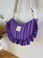 Sac Milan rayé violet et bleu