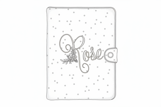 Mahé the floral initial notebook cover
