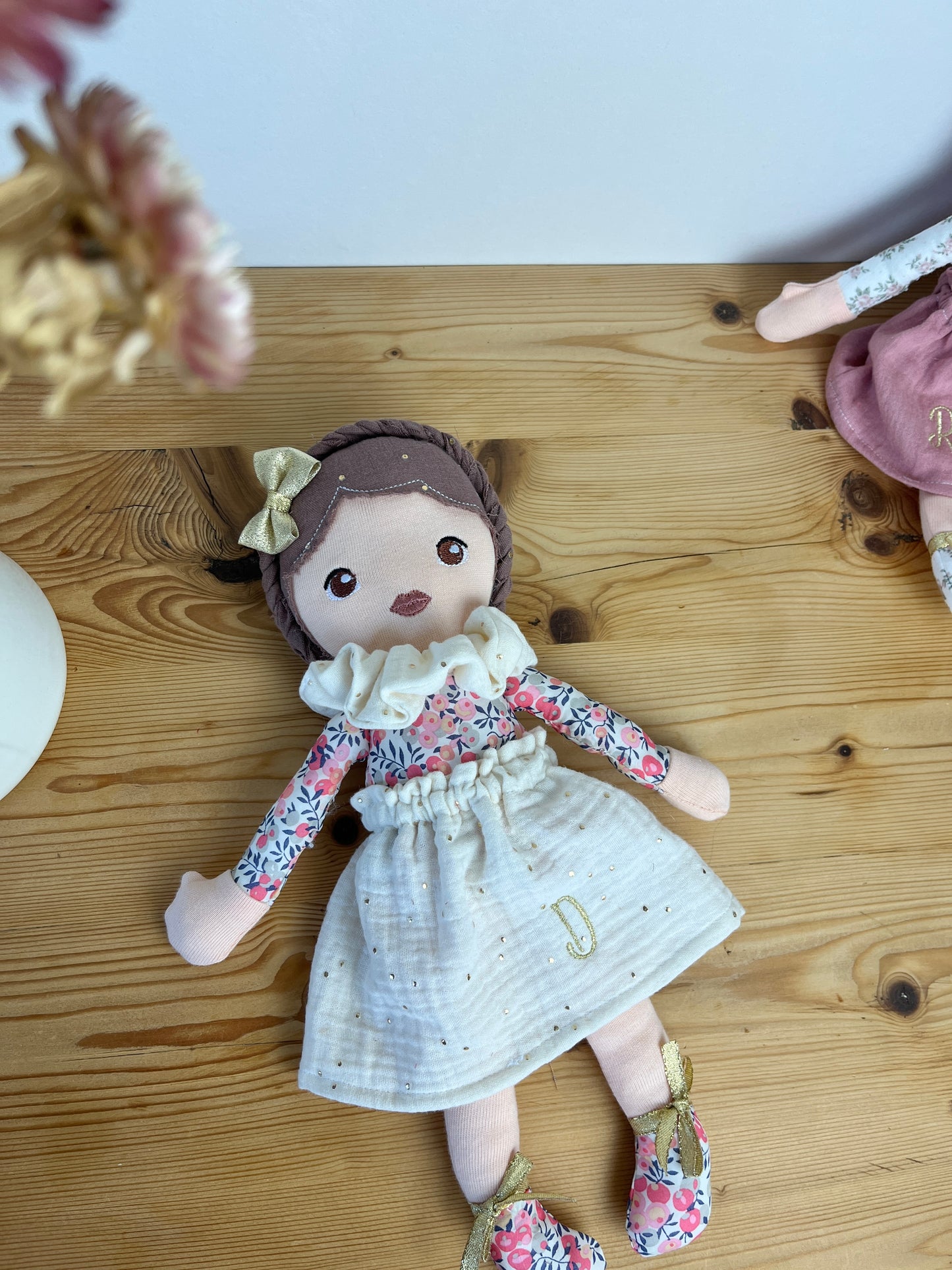 Petite poupée en Liberty décorative